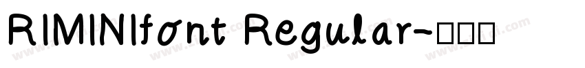 RIMINIfont Regular字体转换